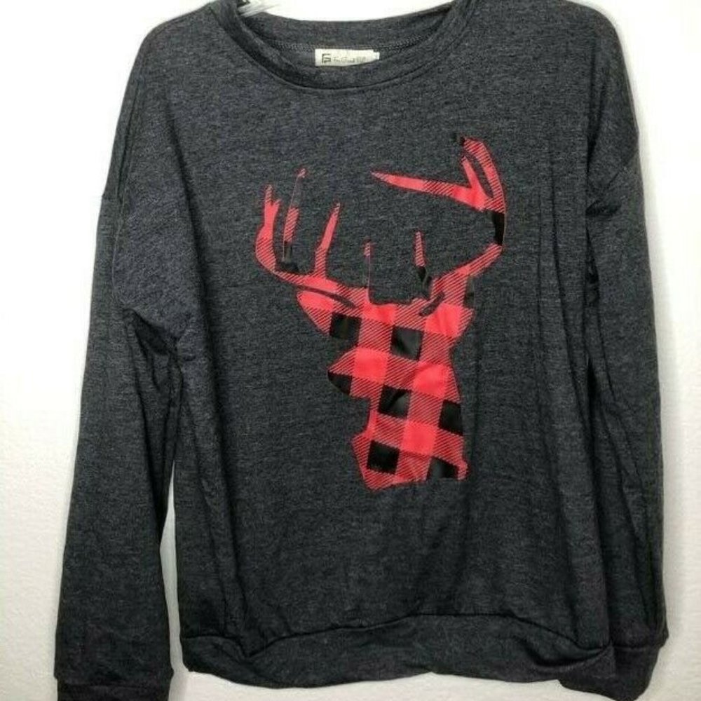 For G And PL Women's Crew Neck Pullover Sweatshirt